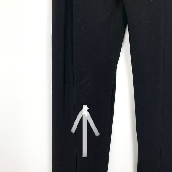 Norma Kamali Spat Flare Split Legging Pants Black XS - Picture 11 of 12